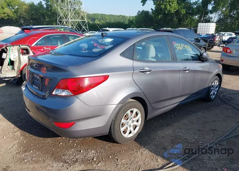 2013 Hyundai Accent Gls from USA, damaged, VIN KMHCT4AE4DU505636
